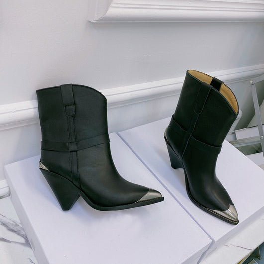 Botas Martin Cortas con Punta y Refuerzo de Acero - Diseño Personalizado Tendencia - Image 15