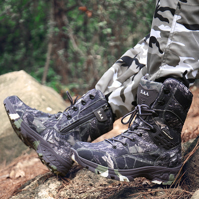 Botas Militares de Trabajo para Hombre - Impermeables y Resistentes al Desgarre - Image 9