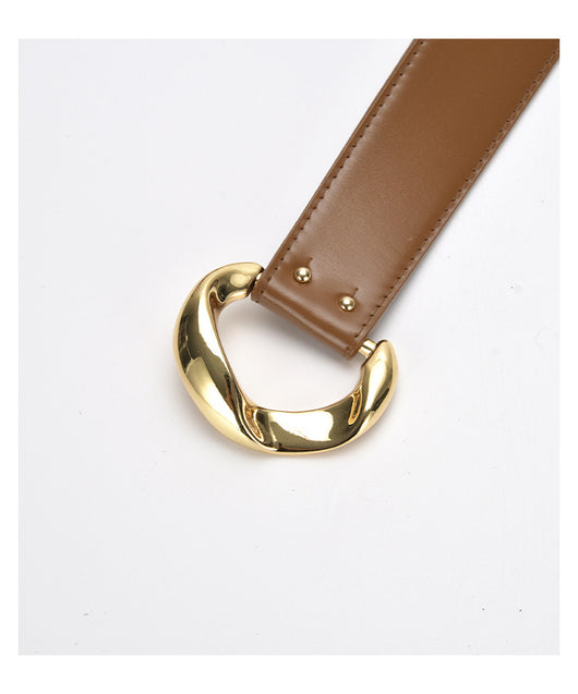 Conjunto Elegante de Suéter con Cinturón Decorativo de Cuero Irregular para Mujer - Image 13