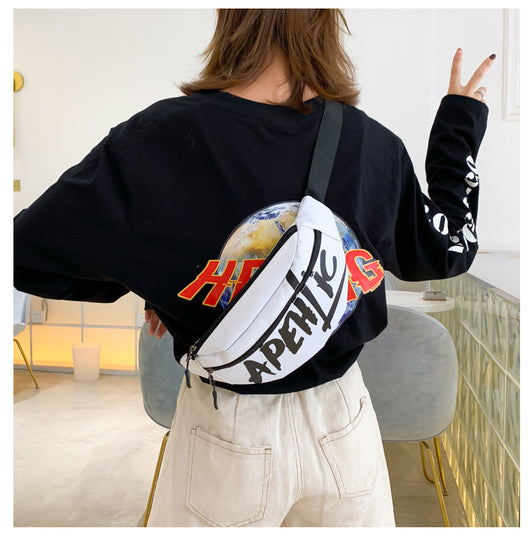 Bolso Bandolera Pequeño con Letras Estampadas en Nylon - Image 19