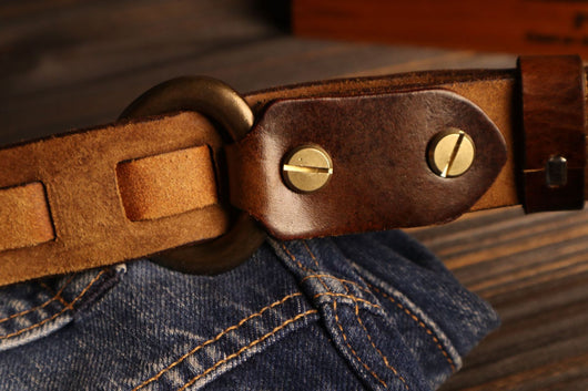 Cinturón Tejido Artesanal con Hebilla de Cobre Macizo y Lona Hemp - Image 16