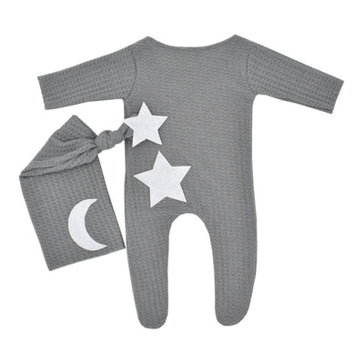 Mameluco Tejido para Recién Nacido con Diseño de Estrellas y Luna - Image 13