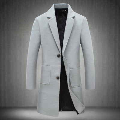 Abrigo de Lana Slim Fit para Hombre - Elegancia Moderna - Image 7