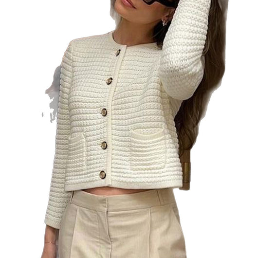 Suéter Camisa Manga Larga con Botones para Mujer - Image 5