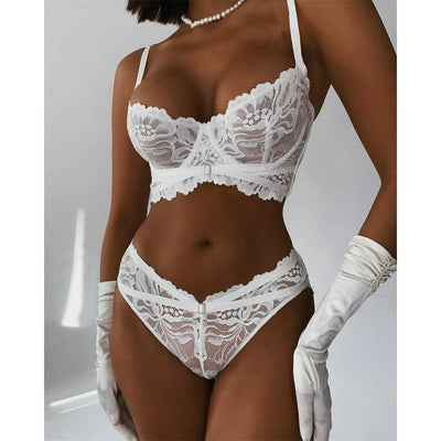 Conjunto de Lencería Nupcial de Encaje Delicado - Image 5