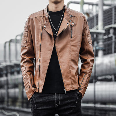 Chaqueta de Cuero para Hombre - Abrigo Elegante Otoño Invierno - Image 3