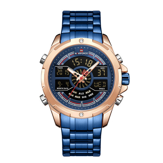 Reloj Cronógrafo Multifunción con Doble Pantalla y Calendario Luminoso para Hombre - Image 2