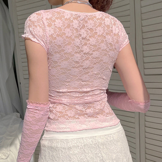 Blusa Delicada de Encaje para Mujer - Colección Primavera - Image 2