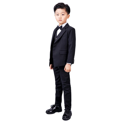 Traje Formal Elegante para Niños - Conjunto Negro Completo para Bodas y Eventos - Image 4