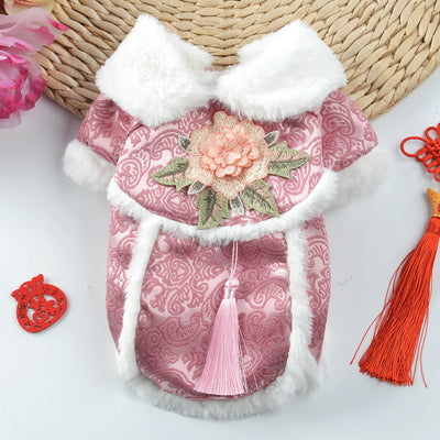 Traje Tang Festivo para Perros Pequeños - Colección Otoño Invierno - Image 6