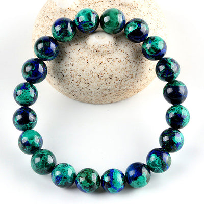 Pulsera de Cuentas Azurita Fénix Turquesa Natural - Image 5