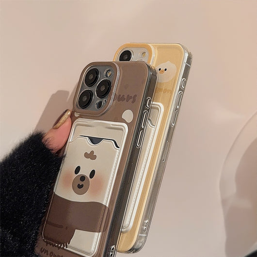 Funda Protectora Transparente con Soporte de Tarjetas para Teléfono - Image 3