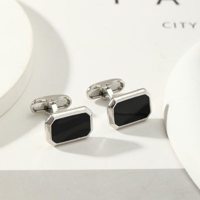 Gemelos Geométricos de Piedra Negra - Diseño Europeo y Americano - Image 12