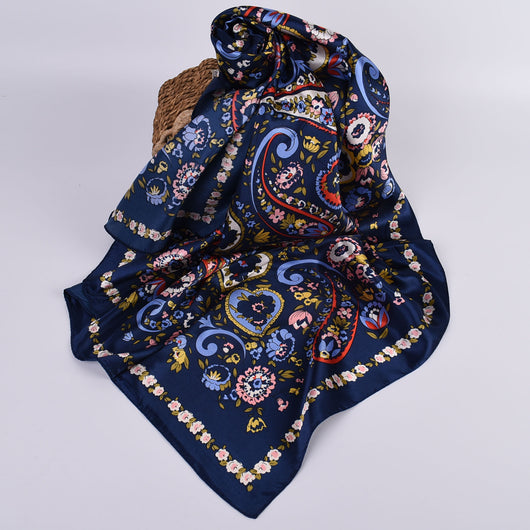 Pañuelo de Seda Estampado Anacardo Xinjiang Grande - Image 14