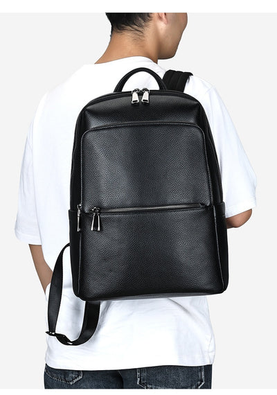 Mochila de Cuero para Hombre con Gran Capacidad - Image 8