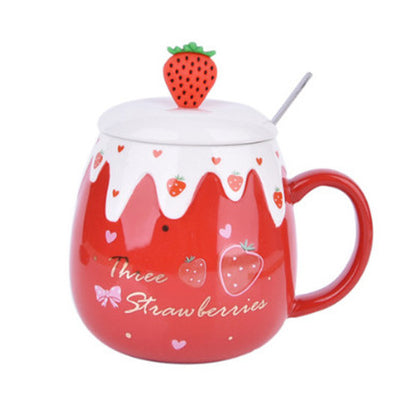 Taza de Cerámica Kawaii con Tapa y Cuchara - Image 18