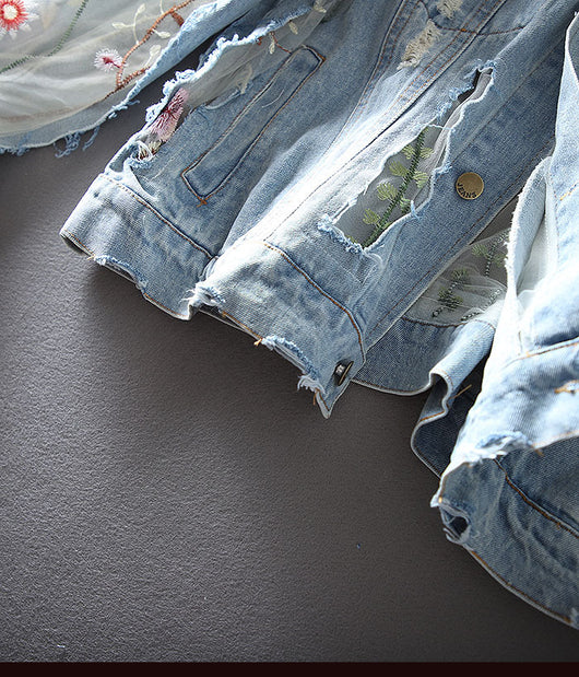 Abrigo Vintage Bordado Suelto y Casual para Mujer - Image 11