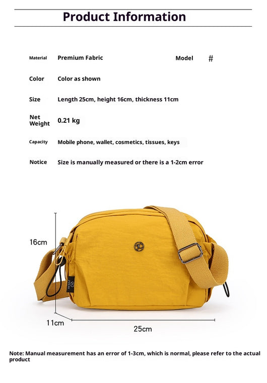 Bolso Bandolera Multicompartimento Nylon Ligero para Mujer - Viajes y Uso Diario - Image 19