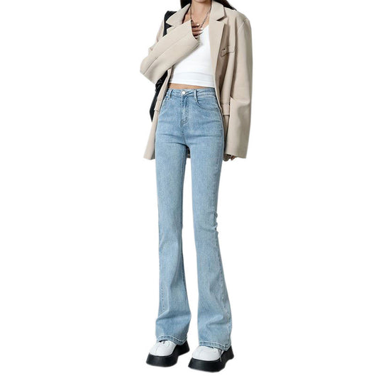 Jeans Skinny de Cintura Alta Ajustados en Tonos Claros para Mujer - Image 5