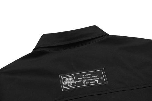 Camisa de Trabajo Talla Grande Suelta con Bordado - Image 16