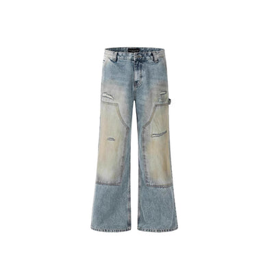 Jeans Rectos Vintage Desteñidos Estilo Americano - Image 5