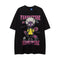 Playera Estampada Anime Efecto Desgastado para Hombre
