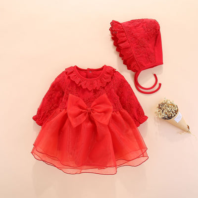 Vestido Princesa de Manga Larga para Bebé con Tiara - Image 18