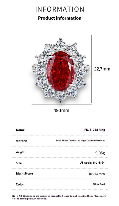 Anillo Vintage Rubí Rojo Sangre de Paloma con Diamante T Square en Plata 925 - Image 8