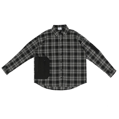 Camisa Cuadros con Bolsillos Funcionales y Costuras Reforzadas - Image 5