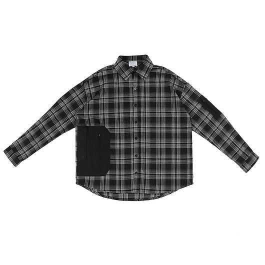 Camisa Cuadros con Bolsillos Funcionales y Costuras Reforzadas - Image 5