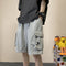 Pantalones Casuales Multibolsillo de Cinco Puntos Estilo High Street