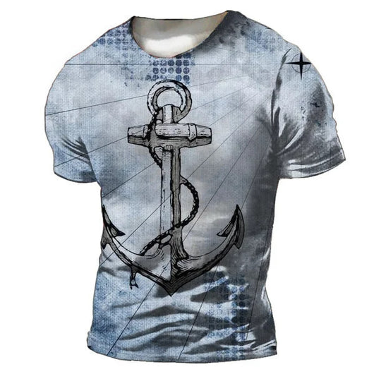Playera Casual Suelta de Manga Corta para Hombre Cuello Redondo - Image 21