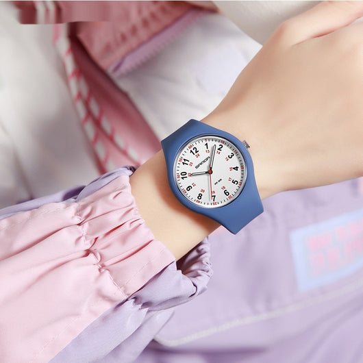 Reloj Infantil Luminoso Resistente al Agua con Correa de Silicona