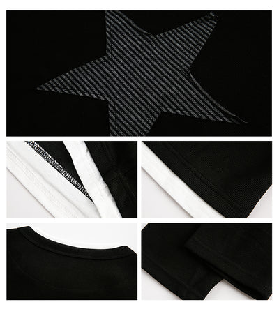 Suéter Retro Americano con Parches XINGX - Diseño Dos Tonos - Image 8