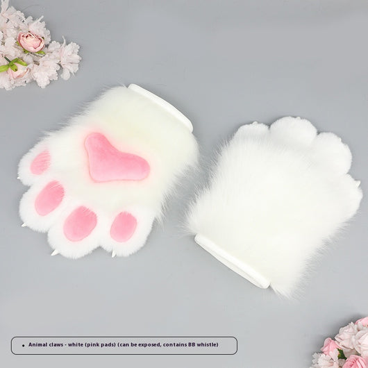 Guantes de Felpa Artesanales para Disfraz de Bestia - Garras Peludas Roleplay - Image 5