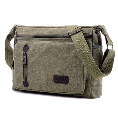 Bolsa Mensajera Retro Hombre con Diseño de Capas - Image 30