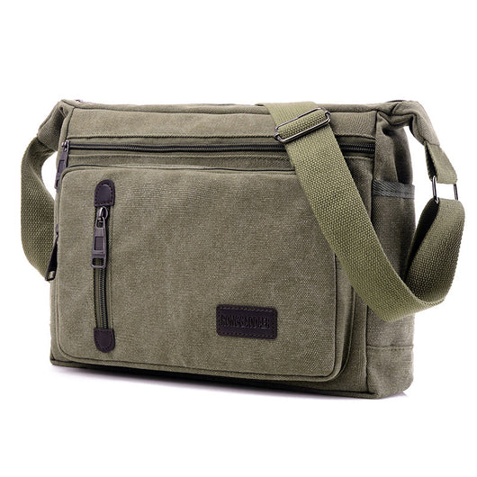 Bolsa Mensajera Retro Hombre con Diseño de Capas - Image 30