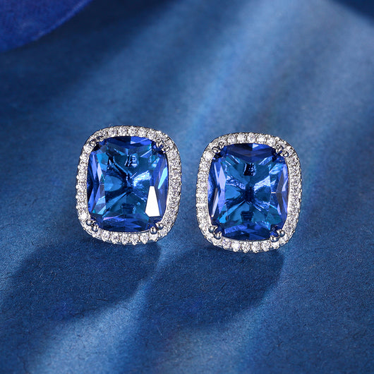 Traje Elegante para Mujer con Espinela Azul Simulada - Image 6