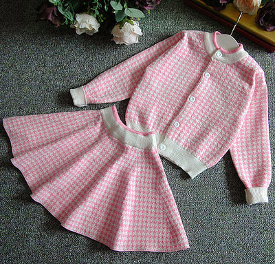Conjunto de Suéter Tejido Grueso y Cálido para Niñas - Image 5