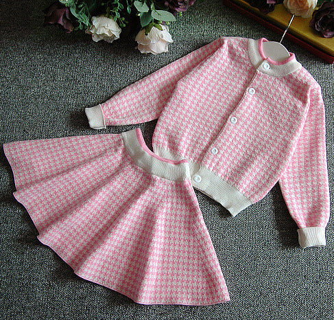 Conjunto de Suéter Tejido Grueso y Cálido para Niñas - Image 5