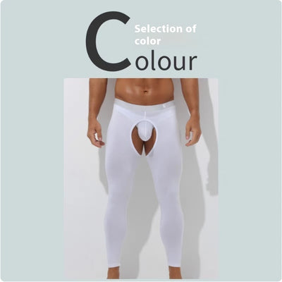 Pantalones Térmicos Ajustados Modal para Hombre - Diseño Abierto Otoño Invierno - Image 4