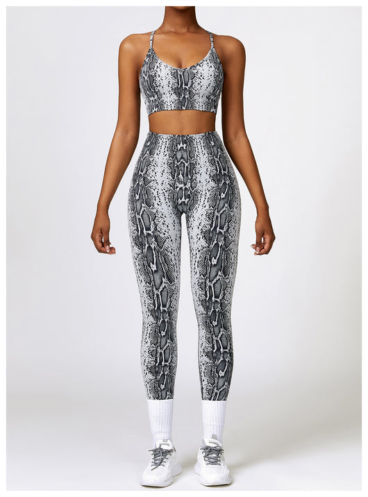 Traje de Yoga Estampado Camuflaje sin Costuras - Image 17