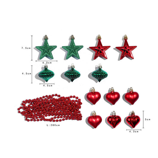 Bolas de Navidad Decorativas - Adornos para Árbol en Rojo, Oro, Plata y Azul - Image 22