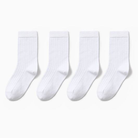 Calcetines Deportivos Blancos Tubo Medio para Niños y Niñas - Image 12