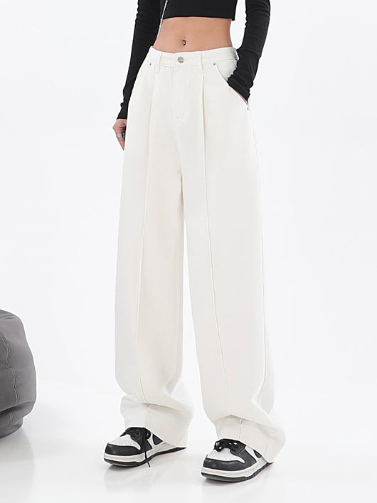 Pantalón Recto Cintura Alta Diseño Minimalista Tendencia Street Style - Image 17