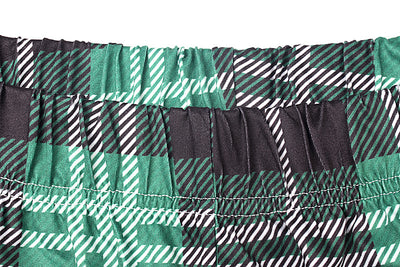 Family matching Christmas pajamas with "Dear Santa They're the Naughty Ones" print and green plaid pants. - Image 15