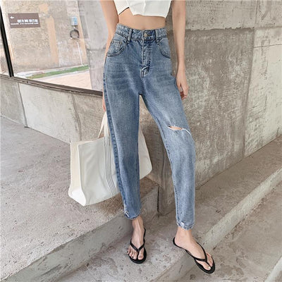 Jeans Rotos Talle Grande para Mujer - Diseño Moderno y Cómodo - Image 9