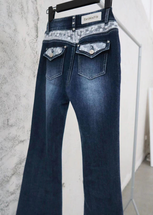Jeans Acampanados Cintura Baja con Strass Efecto Oscuro - Image 15