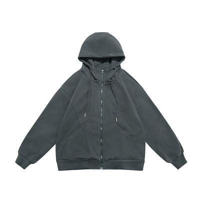 Suéter Hoodie de Pareja Otoño con Costuras a Contraste - Image 7