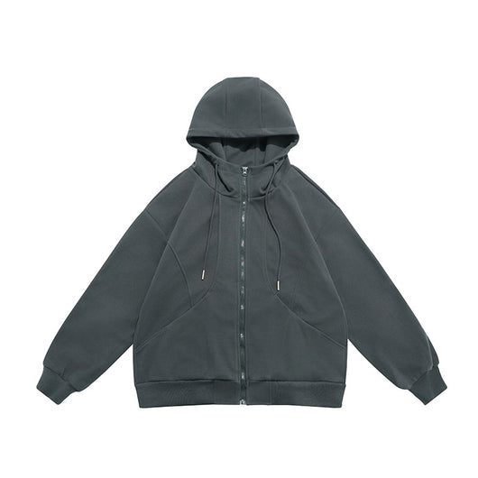 Suéter Hoodie de Pareja Otoño con Costuras a Contraste - Image 7